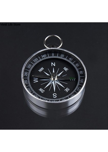 Mini Pusula Seyahat Yürüyüş Kamp Navigasyon Anahtarlık Için Anahtarlık ile Gümüş Alüminyum Alaşım Metal El Cep (Yurt Dışından) modelleri