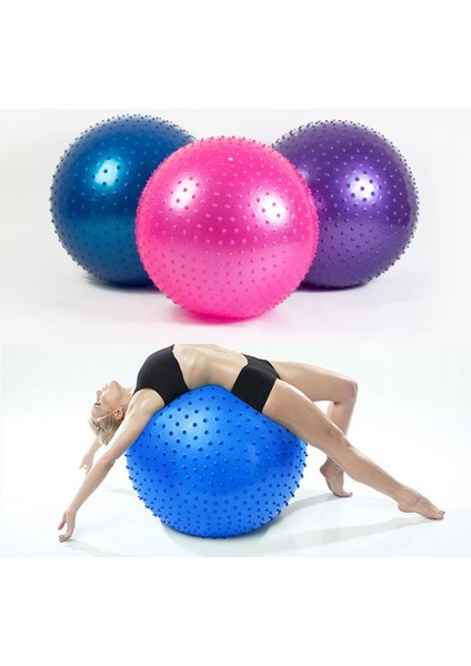 Gri Stil Spor Yoga Topu Bola Pilates Fitness Parçacık Dengesi Fitness Topu Egzersiz Pilates Egzersiz Masaj Topu 45 cm Pvc Fitness (Yurt Dışından) fiyatları
