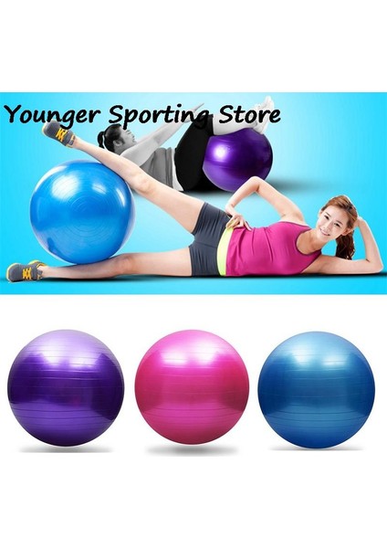 Pembe Tarzı Spor Yoga Topları Anti-Basınç Patlamaya Dayanıklı 25 cm Çaplı Pilates Fitness Balance Fitball Home Gym Pilates Ekipmanları (Yurt Dışından)