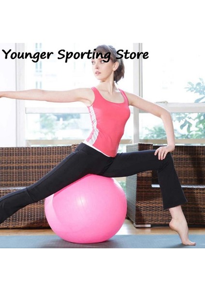 Pembe Tarzı Spor Yoga Topları Anti-Basınç Patlamaya Dayanıklı 25 cm Çaplı Pilates Fitness Balance Fitball Home Gym Pilates Ekipmanları (Yurt Dışından)