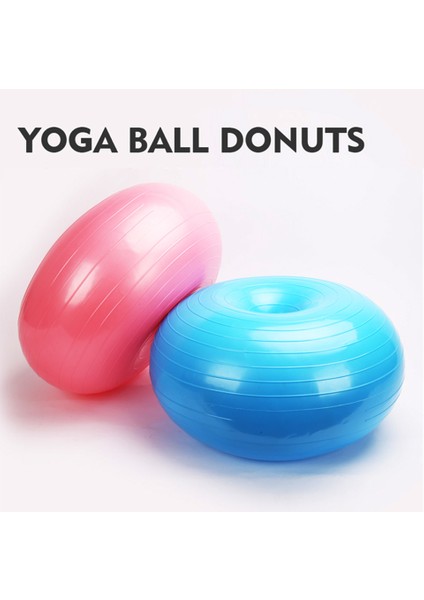 65 cm Gri Stil Apple Yoga Topu Dounts 50 x 30CM Pompa Seti ile Pilate Fitness Denge Topları Seti Masaj Topu Ev Egzersiz Topu Yoga Egzersizi (Yurt Dışından) modelleri