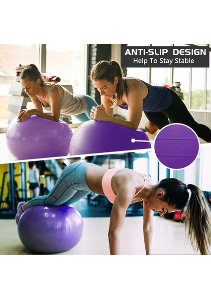 Mavi 65CM Tarzı Pvc Fitness Topu Yoga Topu Kalınlaşmış Patlamaya Dayanıklı Spor Home Gym Pilates Ekipmanları Denge Topu 25CMCMCMCMCM (Yurt Dışından)