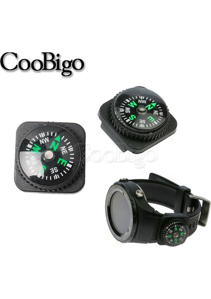 Mini Pusula Taşınabilir Kuzey Navigasyon Düğmesi Paracord Bilezik Çanta Kayışı Izle Aksesuarları Survival Açık Yürüyüş Kiti 1 Adet (Yurt Dışından)