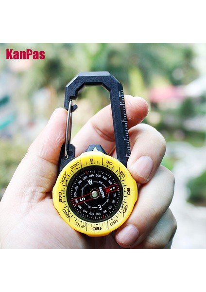 Siyah Stil Kanpas Suya Dayanıklı Karabina Işıklı ve Sistemli Açık Hava Pusulasıturist Pusulası Mavi Pusula (Yurt Dışından) indirimleri