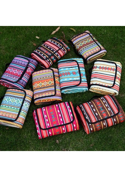 J-Mor Tarzı 150X100CM Retro Baskılı Kamp Mat Su Geçirmez Taşınabilir Açık Plaj Battaniyesi Yatak Çok Oyunculu Katlanabilir Uyku Yürüyüş Pedi (Yurt Dışından) fiyatları