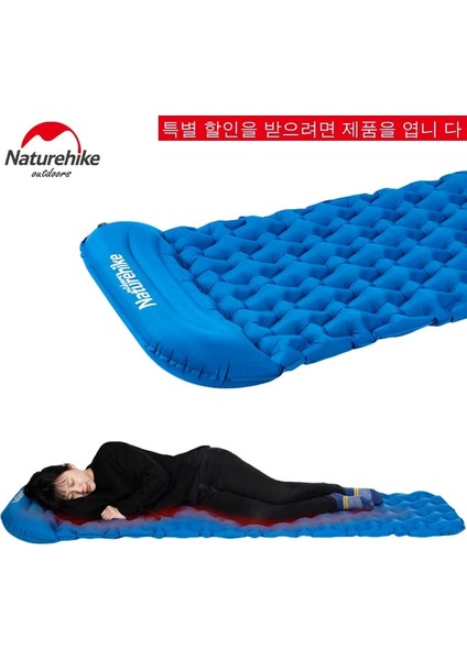 Hava Yastığı-Mavi Tarzı Naturehike Açık Kamp Mat Şişme Çanta Çok Aracı Taşınabilir Katlanır Uyku Pedi Çadır Ped Hava Yastığı Yastık ile (Yurt Dışından) modelleri