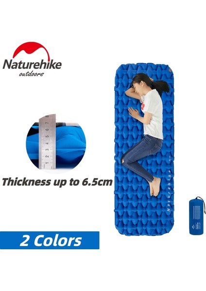 Hava Yastığı-Mavi Tarzı Naturehike Açık Kamp Mat Şişme Çanta Çok Aracı Taşınabilir Katlanır Uyku Pedi Çadır Ped Hava Yastığı Yastık ile (Yurt Dışından) fırsatları