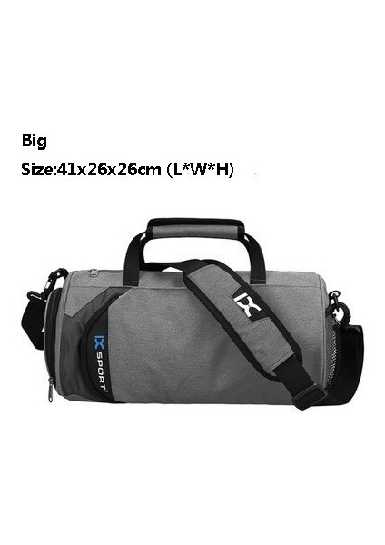 Koyu Gri Büyük 8036 Stili Su Geçirmez Spor Çantaları Erkekler Büyük Spor Çantası Kadın Yoga Fitness Egzersiz Çantası Ayakkabı Bölmesi ile Açık Seyahat Bagaj El Çantası (Yurt Dışından)