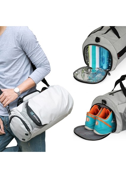 Koyu Gri Büyük 8036 Stili Su Geçirmez Spor Çantaları Erkekler Büyük Spor Çantası Kadın Yoga Fitness Egzersiz Çantası Ayakkabı Bölmesi ile Açık Seyahat Bagaj El Çantası (Yurt Dışından) fiyatları