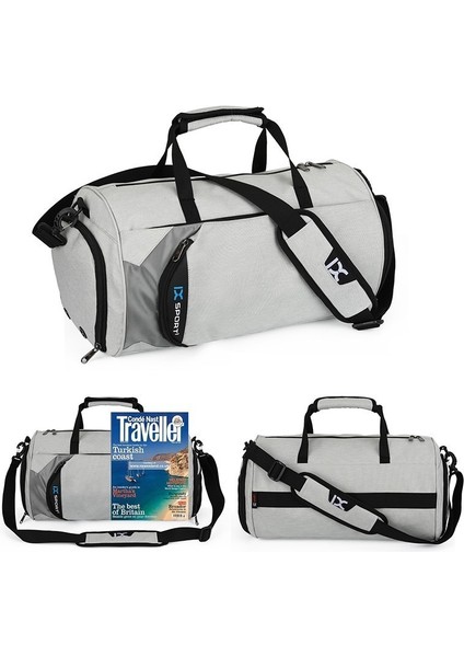 Koyu Gri Büyük 8036 Stili Su Geçirmez Spor Çantaları Erkekler Büyük Spor Çantası Kadın Yoga Fitness Egzersiz Çantası Ayakkabı Bölmesi ile Açık Seyahat Bagaj El Çantası (Yurt Dışından) fırsatları