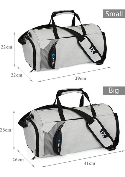 Koyu Gri Büyük 8036 Stili Su Geçirmez Spor Çantaları Erkekler Büyük Spor Çantası Kadın Yoga Fitness Egzersiz Çantası Ayakkabı Bölmesi ile Açık Seyahat Bagaj El Çantası (Yurt Dışından) indirimleri