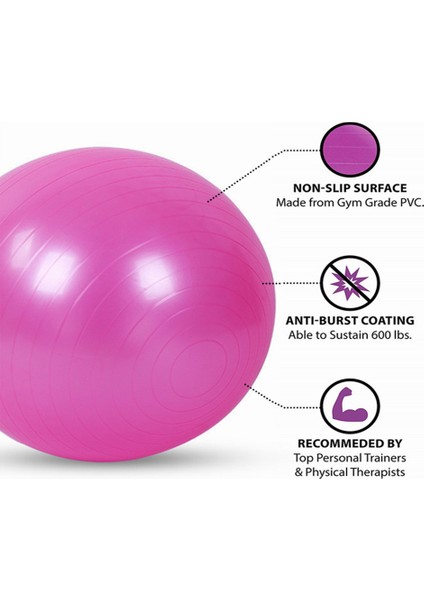 55CM Mavi Tarzı 25CMCMCMCM Denge Yoga Topu Egzersiz Ev Fitness Topu Yoga Pilates Eğitimi Spor Ekipmanları Kadın Için (Yurt Dışından)