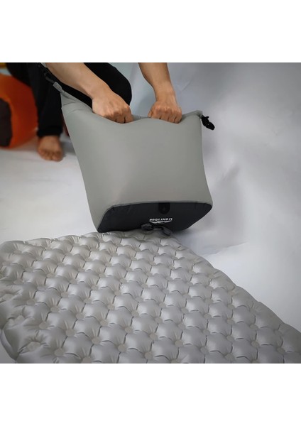 36L Gri Stil Su Geçirmez Şişme Yüzdürme Çanta Taşınabilir Katlanır Kamp Neme Dayanıklı Yürüyüş Yüzme Şişme Hava Yastığı (Yurt Dışından) indirimleri