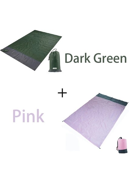 Dp Set Stili 140X200CM Plaj Battaniyesi Kum Geçirmez Plaj Mat Plaj Levhası Kazıklı Suya Dayanıklı Kum Mat Amper Için Hafif Mat (Yurt Dışından)