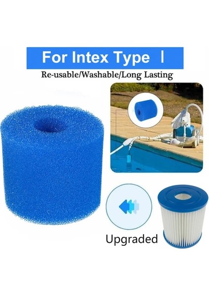 Tip I Tarzı Wimming Havuz Köpüğü Temizleyici Yeniden Kullanılabilir Yıkanabilir Köpük Havuz Filtresine Uygun Sünger Jet Tipi Yüzme Filtresi Aksesuarı (Yurt Dışından)