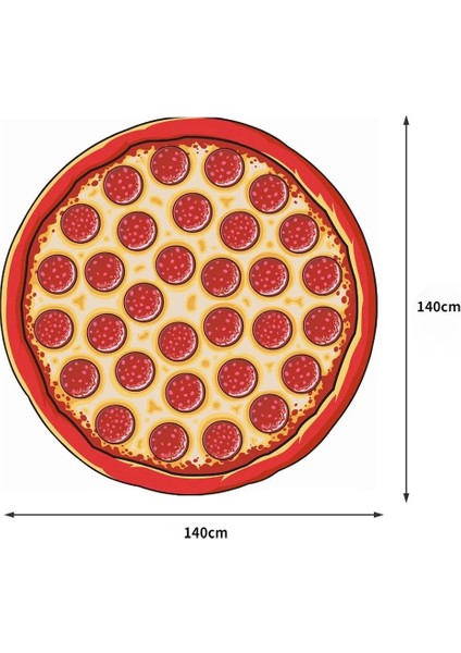 PIZZA02 Tarzı Çok Işlevli Mateapple Donut Goblen Mat Plaj Battaniyesi Polyeater Beachportable Açık Kamp Ekipmanları (Yurt Dışından)