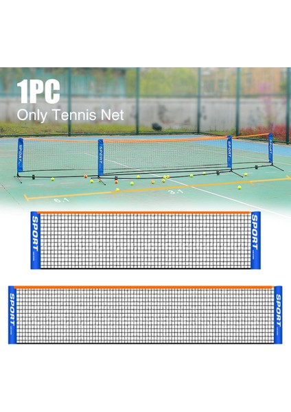 5,1 M Stili Katlanabilir Portatif Kort Arabası Kolay Kurulum Badminton Pe Tenis Ağı Standart Yetişkinler Çocuklar Spor Eğitimi Plaj Iç Mekan Dış Mekan (Yurt Dışından)