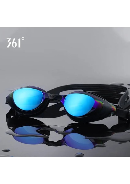 SLY196042-BLUECOAT Stili No.-4 Boyutu Erkekler Yüzme Gözlükleri Miyopi Gözlük Unisex Anti Sis Yüzme Gözlükleri Kadınlar Su Geçirmez Yüzme Gözlükleri Havuz Yüzme Gözlük Miyopi Diyoptri (Yurt Dışından)
