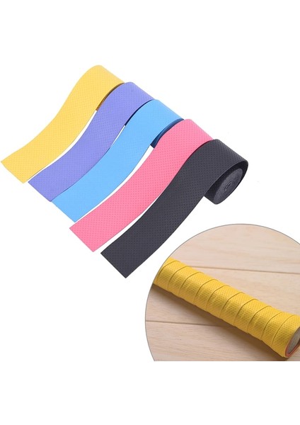 Kırmızı Stil 3 Adet Telap Kauçuk Badminton Raket Tutuş Kolu Kauçuk Kaymaz Ter Emici Raket Tutuş Kolu ile Kauçuk Sarma Bandı (Yurt Dışından) fırsatları