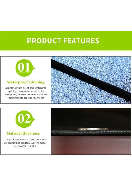 Gümüş 368 368 Stili Özel Kapalı Altıgen Alüminyum Membran Neme Dayanıklı Paspaslar Kamp Dış Mekan Çadırları Dış Mekan Nem Geçirmez Mat En Yeniler (Yurt Dışından) fırsatları