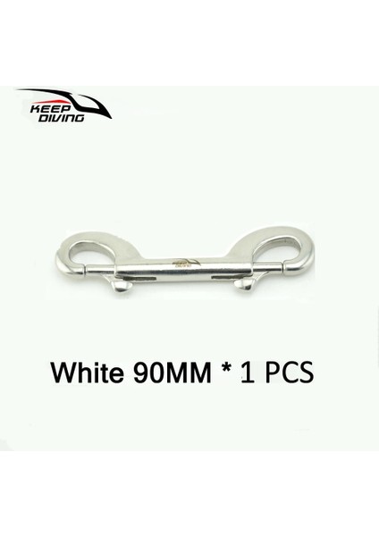 Beyaz 90 mm 1 Adet Tarzı Tutun Dalış Paslanmaz Çelik Tüplü Dalış Çift Uçlu Kanca Bcd Chioce Geçmeli Cıvata Kiti Hızlı Çekme (Yurt Dışından)