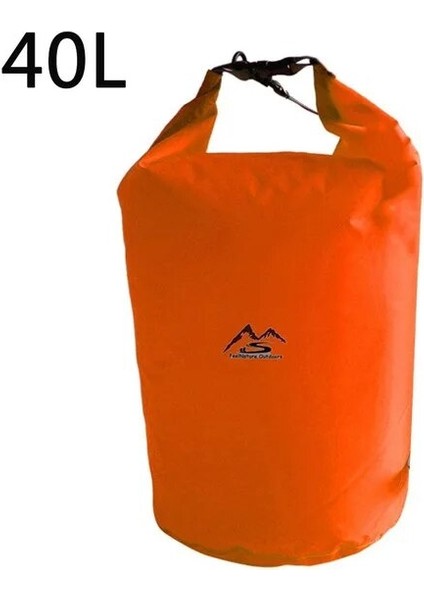 TURUNCU-40L Stili 5llll Açık Kuru Su Geçirmez Çanta Kuru Çanta Çuval Su Geçirmez Yüzen Kuru Dişli Çanta Teknecilik Balıkçılık Rafting Yüzme (Yurt Dışından)