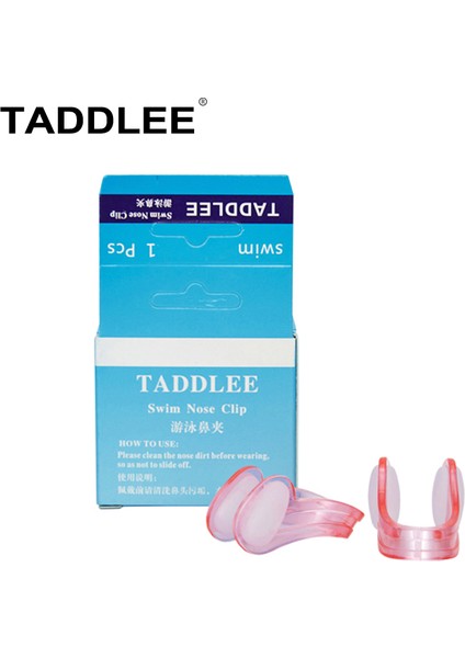 Pembe Tarzı Taddlee Yüzme Burun Klipleri Fişler Yetişkin Burun Koruması Rekabet Koruyucusu Su Geçirmez Silikon (Yurt Dışından)