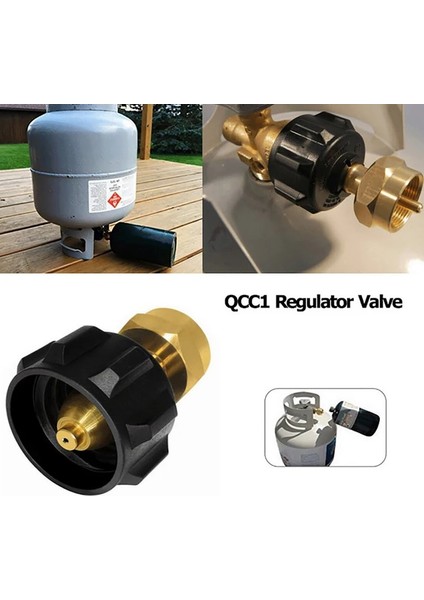 Açık Gaz Silindir Tankı Gaz Propan Dolum Adaptörü Qcc1 Regülatör Vana Dönüştürücü Adaptör Barbekü Araçları Fabrika Satış Mağazası (Yurt Dışından)