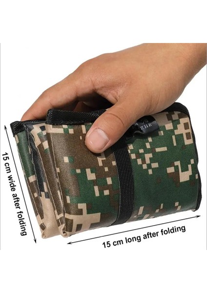 Mavi Dondurma Tarzı Dört Kat 2022 Yeni Açık Kamp Mat Taşınabilir Katlanır Küçük Mat Oxford Kumaş Plaj Minderi Neme Dayanıklı Isı Yalıtımı (Yurt Dışından) fırsatları