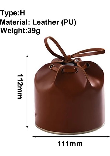 H Tarzı Gaz Bidonu Koruyucu Kapak Açık Gaz Deposu Kılıfı Düşme Önleyici Benzin Bidonu Koruyucu Kapaklar Hava Şişesi Sarma Kol Doku Kutusu (Yurt Dışından)