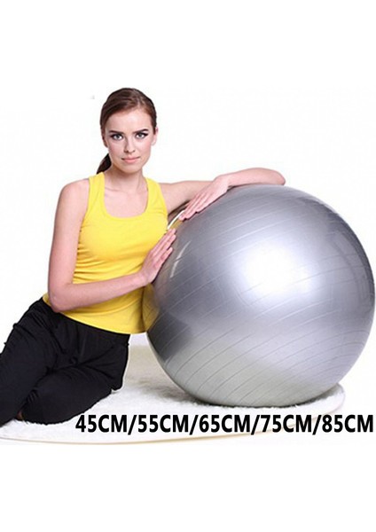 75CM Gri Stil Yoga Topları Pilates Fitness Spor Salonu Denge Fitball Egzersiz Egzersiz Topu (Yurt Dışından) fırsatları