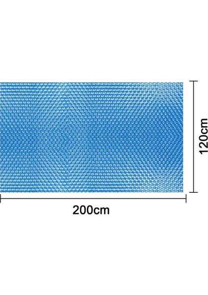 200X120CM Stili Yüzme Havuzu Örtüsü Dikdörtgenyuvarlak Güneş Yaz Su Geçirmez Havuz Küveti Toz Açık Tente Kabarcık Battaniye Aksesuarı (Yurt Dışından)