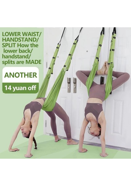 Renk 8 Tarzı Yoga Hava Hamak Kadın Salıncak Ayarlanabilir Hava Yoga Kayışı Asılı Hamak Elastik Streç Amut Halat Eğitim Cihazı (Yurt Dışından) modelleri
