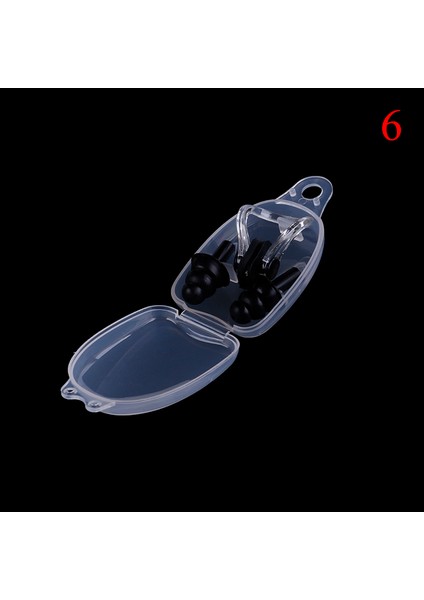 N6 Stili Yüksek Li Su Geçirmez Yumuşak Silikon Yüzme Seti Burun Klipsi + Kulak Tıkaçları Kutulu Kulak Tıkaçları Su Sporları Dalış Yüzme Koruması (Yurt Dışından)