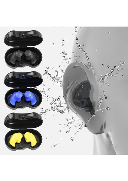 Siyah Stil Yüzme Kulak Tıkaçları Yeniden Kullanılabilir Silikon Kulak Tıkaçları, Duş Almak, Banyo Yapmak, Sörf Yapmak, Şnorkelle Yüzmek, Su Geçirmez Yüzen Çocuklar Için Uygundur (Yurt Dışından) fiyatları