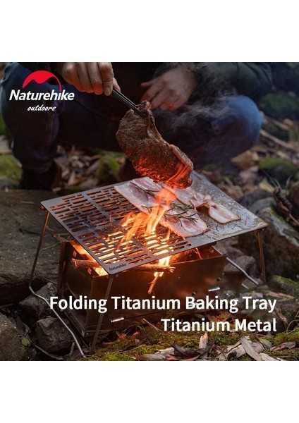 S - Klip Stili Naturehike Katlanır Titanyum Barbekü Tabağı Kamp Taşınabilir Yakacak Odun Barbekü Plaka Titanyum Gıda Klipsi Ultralight Açık Fırın Tepsisi (Yurt Dışından) fırsatları