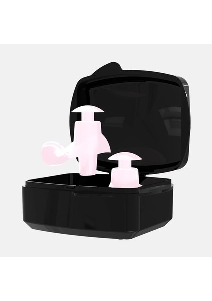 Pembe Kulak Tıkacı Sadece Stil Çocuklar Yüzme Burun Klipsi Yetişkin Yüzücüler Için Su Geçirmez Silikon Yüzmek Kulaklıklar Dalış Yumuşak Anti-Gürültü Kulak Tıkacı Kılıflı (Yurt Dışından)