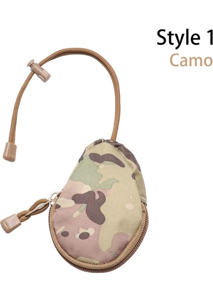 Stil 1 Kamuflaj Stili 900D Taktik Molle Askeri Koşu Kılıfı Kulaklık Çantası Kancalı Taşınabilir Anahtar Bozuk Para Cüzdanı Mini Cep Kamp Çantaları Cüzdan (Yurt Dışından)