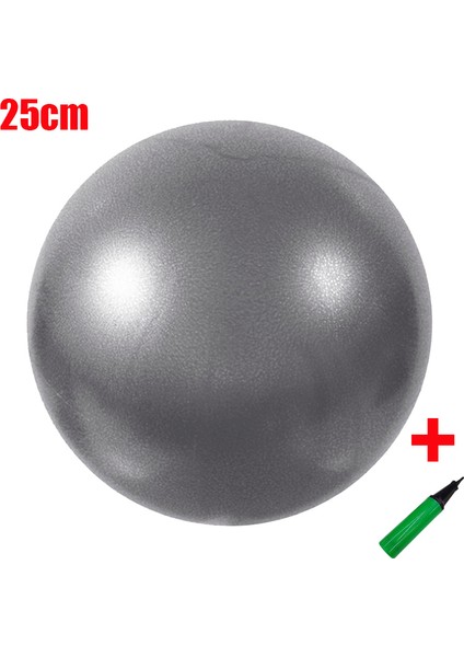Gri Tarzı 25CM Fitness Yoga Topu Eğitimi Egzersiz Jimnastik Pilates Denge Spor Salonu Ev Eğitmeni Crossfit Çekirdek Topu Anti Stres Topu Fitball (Yurt Dışından)