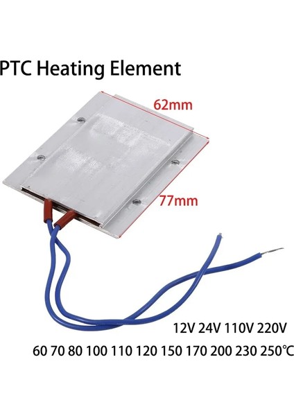 220V 80 Derece Tarzı Tc Isıtma Elemanı 12V 24V 110V 220V Sabit Sıcaklık Termistör Hava Isıtma Sensörü Alüminyum Saç Kurutma Makinesi Kıvırcıklaştırıcılar Isıtıcı (Yurt Dışından)