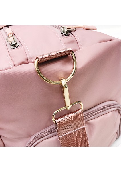 A-Pembe Tarzı Açık Su Geçirmez Naylon Spor Spor Çantaları Erkek Kadın Eğitim Spor Seyahat Çanta Ayakkabı Bölmesi ile Yoga Mat Spor Çanta (Yurt Dışından) fırsatları