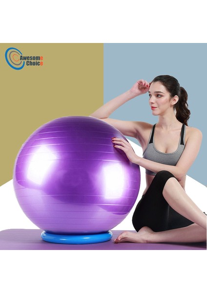 25CM Pembe Tarzı Patlamaya Dayanıklı Pvc Yoga Topu Egzersiz Için Kalınlaştırılmış Fitness Topları Home Gym Pilates Ekipmanları Denge Topu 45CMCMCMCM (Yurt Dışından)