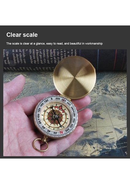 Altın Tarzı Pusula Vintage Pirinç Noctilucent Cep Pusula Yürüyüş Kamp Izle Retro Tarzı Tasarım Yüksek Li Kamp (Yurt Dışından) fırsatları