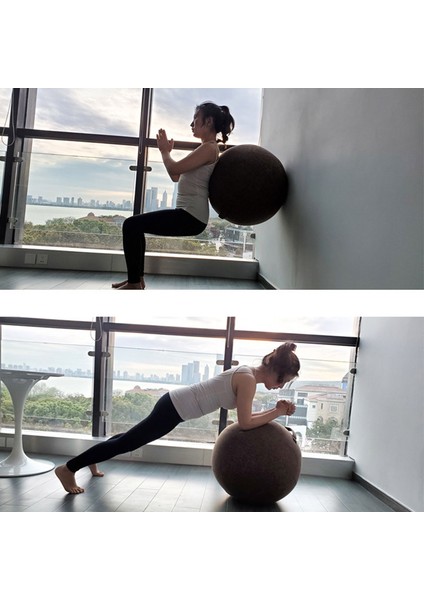 Gri 65CM Tarzı Premium Yoga Topu Koruyucu Kapak Gym Egzersiz Denge Topu Kapak Yoga Egzersiz Fitness Aksesuarları Için cm (Yurt Dışından)
