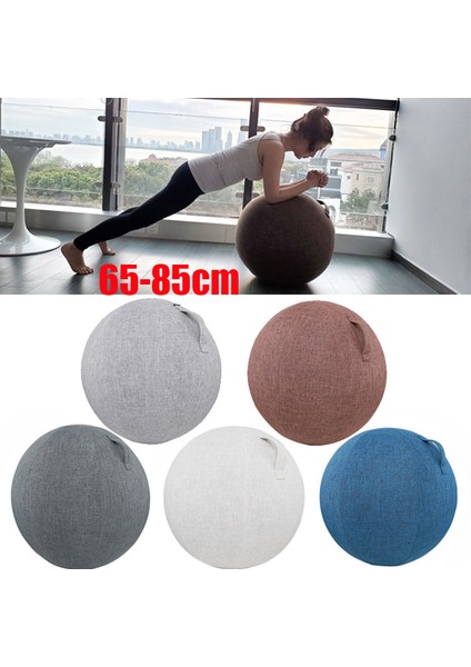 Gri 65CM Tarzı Premium Yoga Topu Koruyucu Kapak Gym Egzersiz Denge Topu Kapak Yoga Egzersiz Fitness Aksesuarları Için cm (Yurt Dışından)