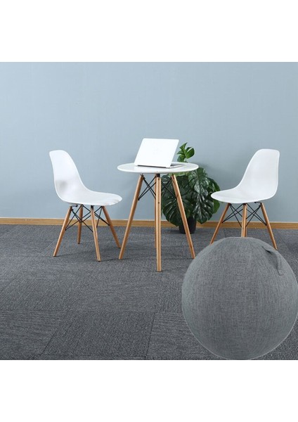 Gri 65CM Tarzı Premium Yoga Topu Koruyucu Kapak Gym Egzersiz Denge Topu Kapak Yoga Egzersiz Fitness Aksesuarları Için cm (Yurt Dışından)