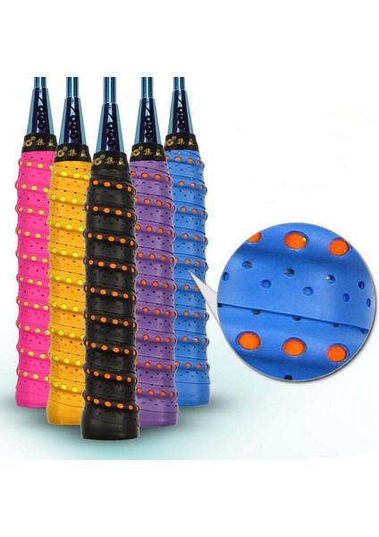 Lot PU-110 Yapışkan Hissi Eva Dalgalı Kavrama Delikli Overgripsbadminton Raketibadminton Raketi (Yurt Dışından) fiyatları