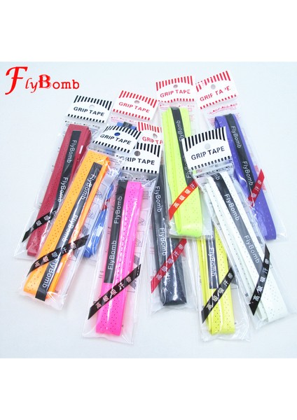 Kırmızı Stil Flybomb Lot Badminton Overgrips Kaymaz Teri Emilen Yumuşak Sargılar Dokunun Tenis Raketi Overgrip Tenis Keel Grip Lolb (Yurt Dışından)