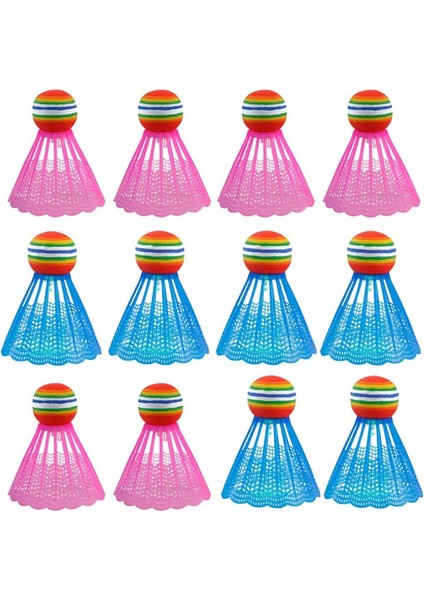 Chaoduo Shop Mavi Stil 4ADET LED Aydınlatma Badminton Kuşları Karanlık Gecede Glow Naylon Raketle Dropship (Yurt Dışından)