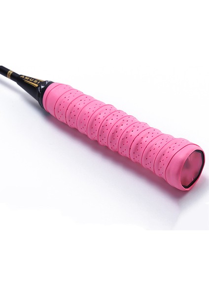 Pembe Tarzı Badminton Tutuş Kaymaz Nefes Alabilir Spor Aşırı Kavrama Ter Bandı Tenis Overgrips Bant Badminton Raket Kavrama Ter Bandı Tenis Tutuşu (Yurt Dışından)